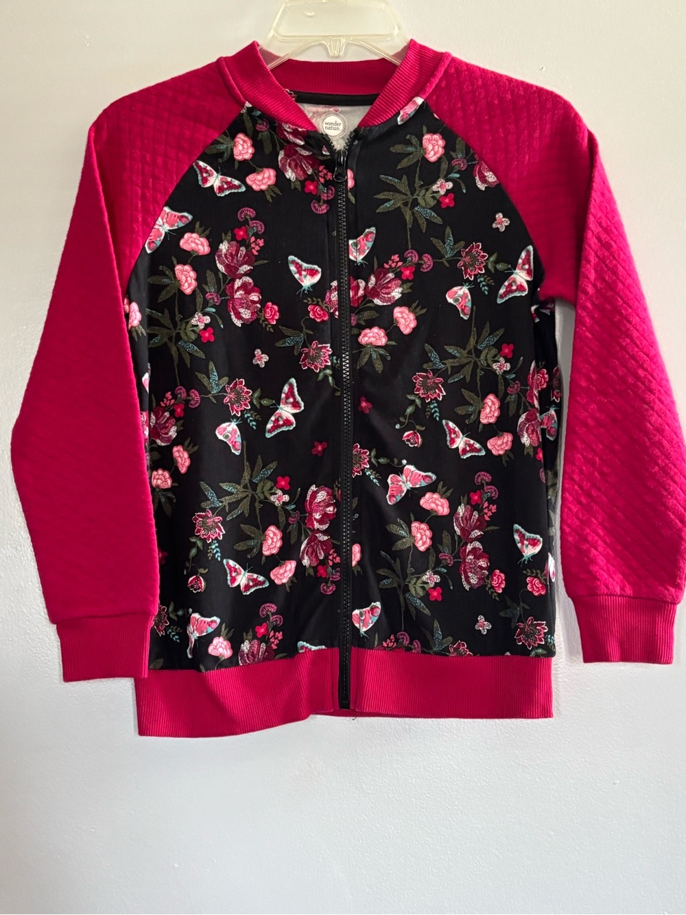 wonder nation Black Floral light jacket